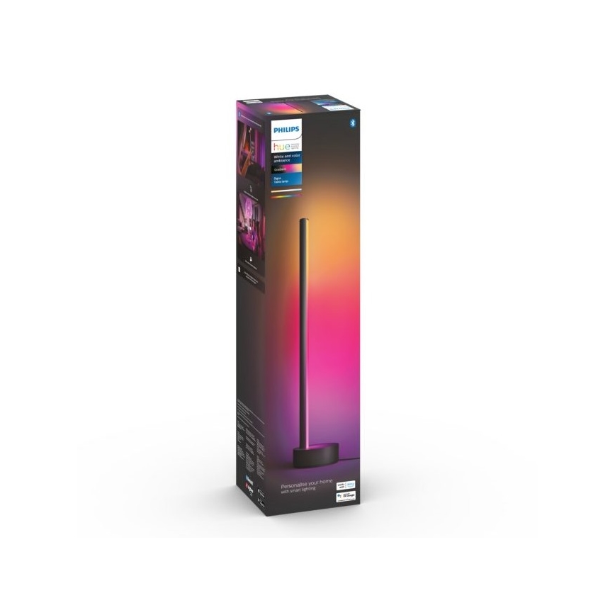 Philips - LED RGB dimmbare Tischlampe Hue SIGNE LED/12W/230V 2000-6500K schwarz