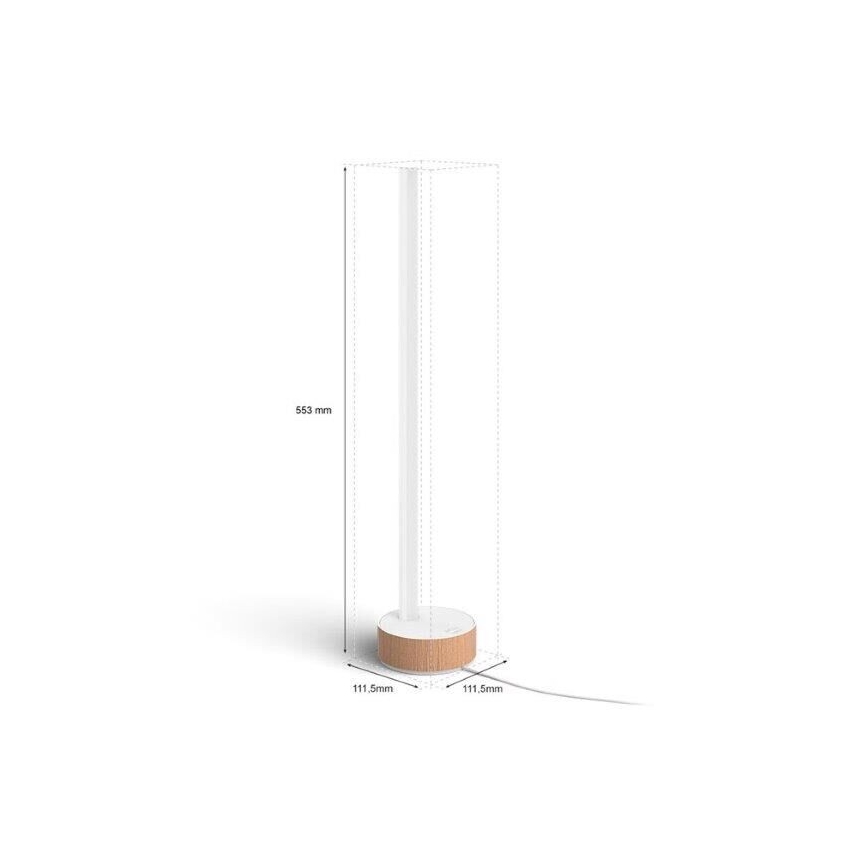 Philips - LED RGBW dimmbare Tischlampe Hue SIGNE LED/11,8W/230V 2000-6500K
