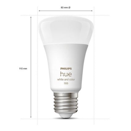Grundset Philips Hue WHITE AND COLOR AMBIANCE 3xE27/9W/230V 2000-6500K + Verbindungsgerät