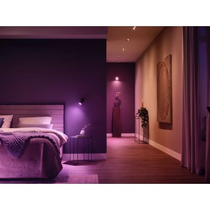 Starter-Set Philips Hue WHITE AND COLOR AMBIANCE 3xGU10/4,2W/230V 2200-6500K + Hue bridge