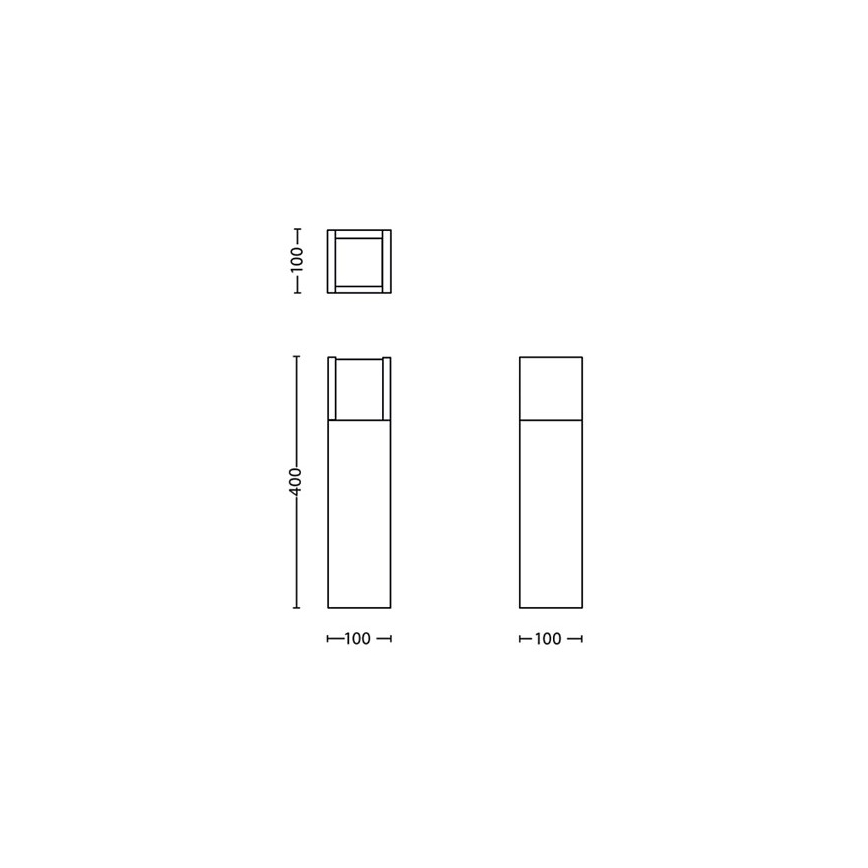 Philips - LED-Außenleuchte LED/3,8W/230V 40 cm 3000K IP44