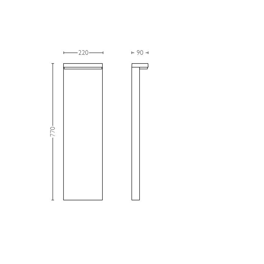 Philips - LED-Außenleuchte BUSTAN LED/3,8W/230V 2700K 77 cm IP44