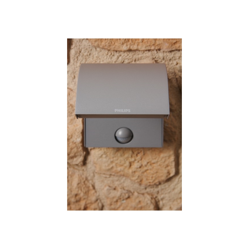 Philips 16356/87/16 - Wandleuchte mit Sensor MYGARDEN RIVERBANK 3xLED/1W