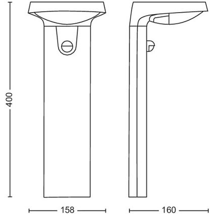 Philips – LED-Außenleuchte mit Sensor LED/9W/230V 4000K IP44