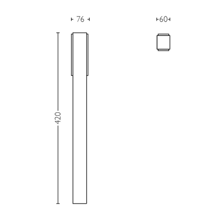 Philips - LED-Außenleuchte STRATOSPHERE LED/3,8W/230V 42 cm 2700K IP44