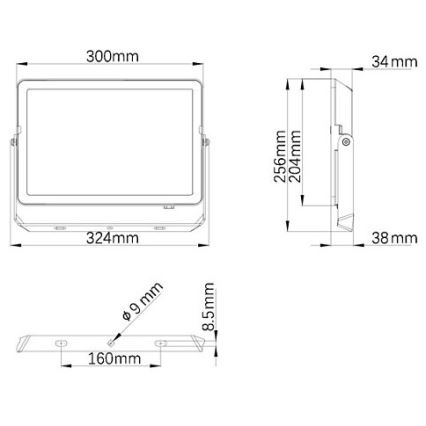 Philips – LED-Außenstrahler PROJECTLINE LED/100W/230V IP65 3000K