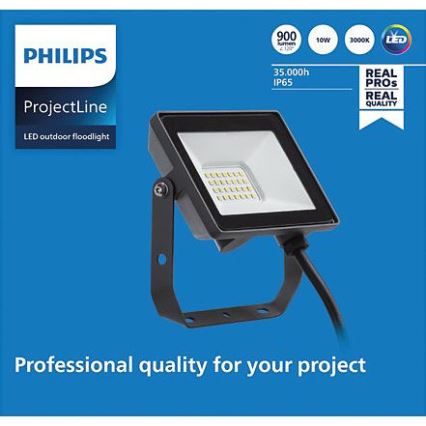 Philips – LED-Außenstrahler PROJECTLINE LED/10W/230V IP65 3000K