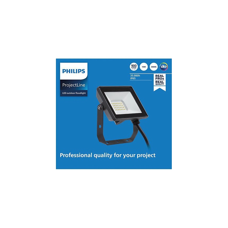 Philips – LED-Außenstrahler PROJECTLINE LED/10W/230V IP65 3000K