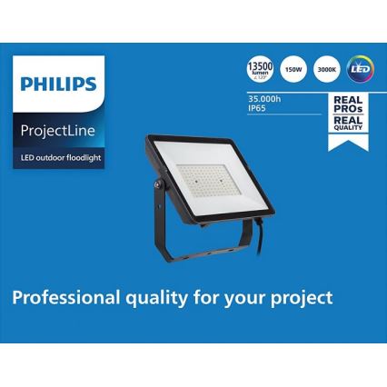 Philips – LED-Außenstrahler PROJECTLINE LED/150W/230V IP65 3000K