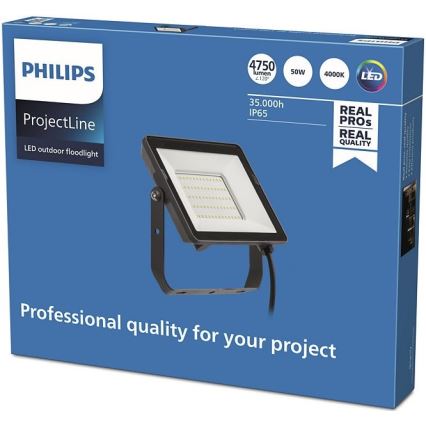 Philips – LED-Außenstrahler PROJECTLINE LED/50W/230V IP65 4000K