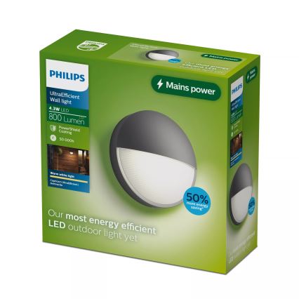 Philips - LED-Außenwandleuchte CAPRICORN LED/4,3W/230V IP44