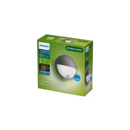 Philips - LED-Außenwandleuchte mit Bewegungsmelder CAPRICORN LED/4,3W/230V IP44