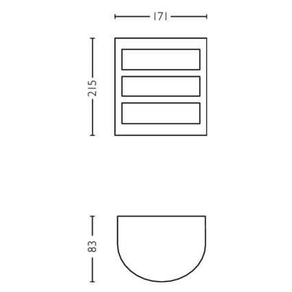 Philips - LED-Außenwandleuchte LED/6W/230V 2700K IP44