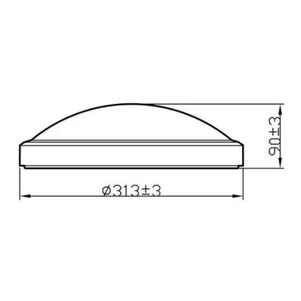 Philips - LED Bad-Deckenleuchte LED/17W/230V 4000K IP44