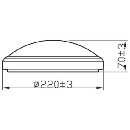 Philips - LED-Badezimmer-Deckenleuchte LED/6W/230V 4000K IP54 schwarz