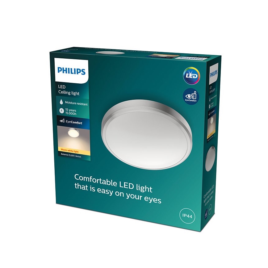 Philips - LED-Badezimmerdeckenleuchte BALANCE LED/17W/230V IP44