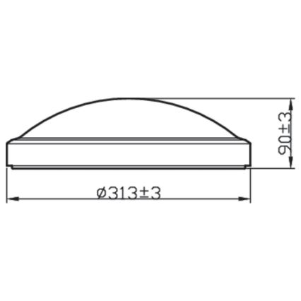 Philips - LED-Badezimmerdeckenleuchte BALANCE LED/17W/230V IP44