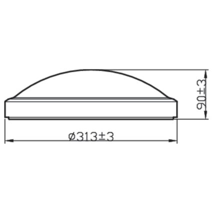 Philips - LED-Badezimmerdeckenleuchte BALANCE LED/17W/230V IP44