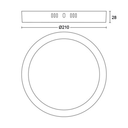 Philips - LED-Deckenleuchte LED/12W/230V 2700K schwarz