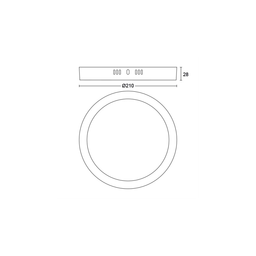 Philips - LED-Deckenleuchte LED/12W/230V 2700K schwarz