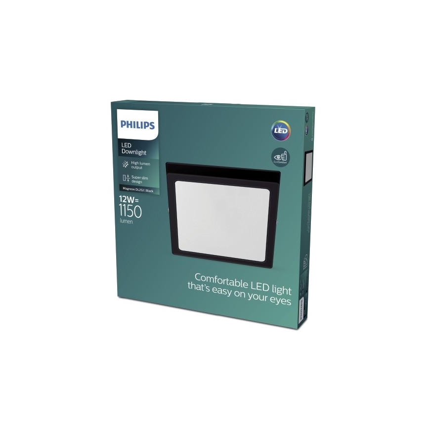 Philips - LED-Deckenleuchte LED/12W/230V 2700K schwarz