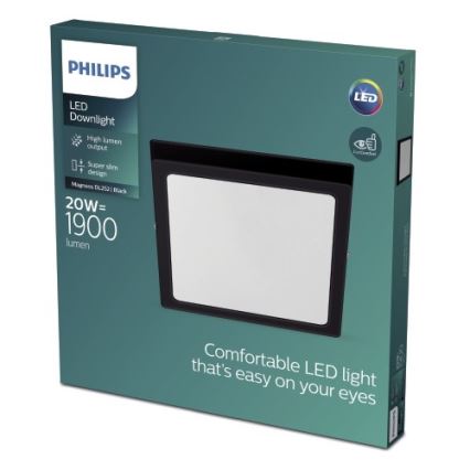 Philips - LED-Deckenleuchte LED/20W/230V 2700K schwarz