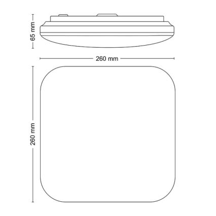 Philips - LED-Deckenleuchte LED/12W/230V 2700K