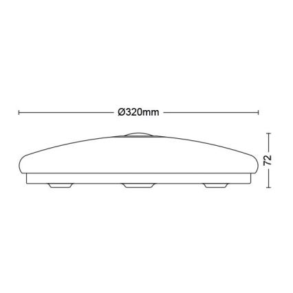 Philips - LED-Deckenleuchte mit Sensor LED/16W/230V 4000K