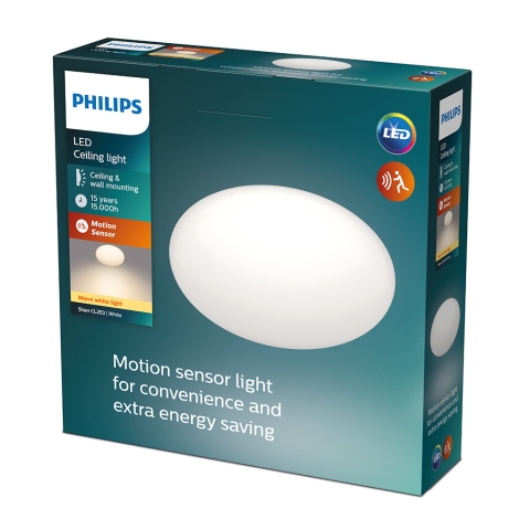 Philips - LED-Deckenleuchte mit Sensor SHAN 1xLED/12W/230V 2.700K
