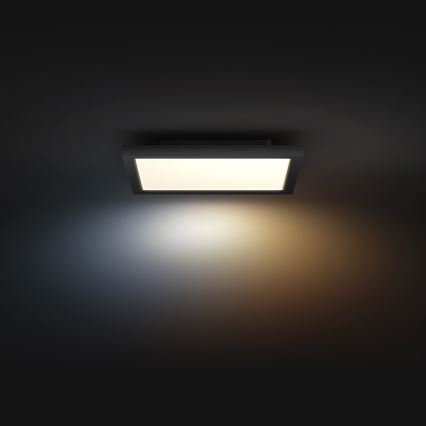 Philips - Hue AURELLE LED-Deckenleuchte, dimmbar, 19W/230V, 2200-6500K, 30x30 cm, schwarz