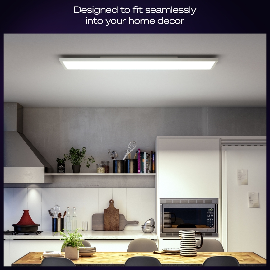 Philips - Hue AURELLE LED-dimmbare Deckenleuchte LED/39W/230V 2200-6500K 120x30 cm weiß