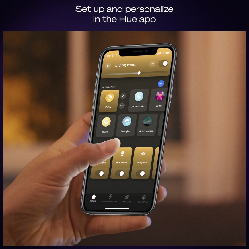 Philips - Hue AURELLE LED-dimmbare Deckenleuchte LED/39W/230V 2200-6500K 120x30 cm weiß