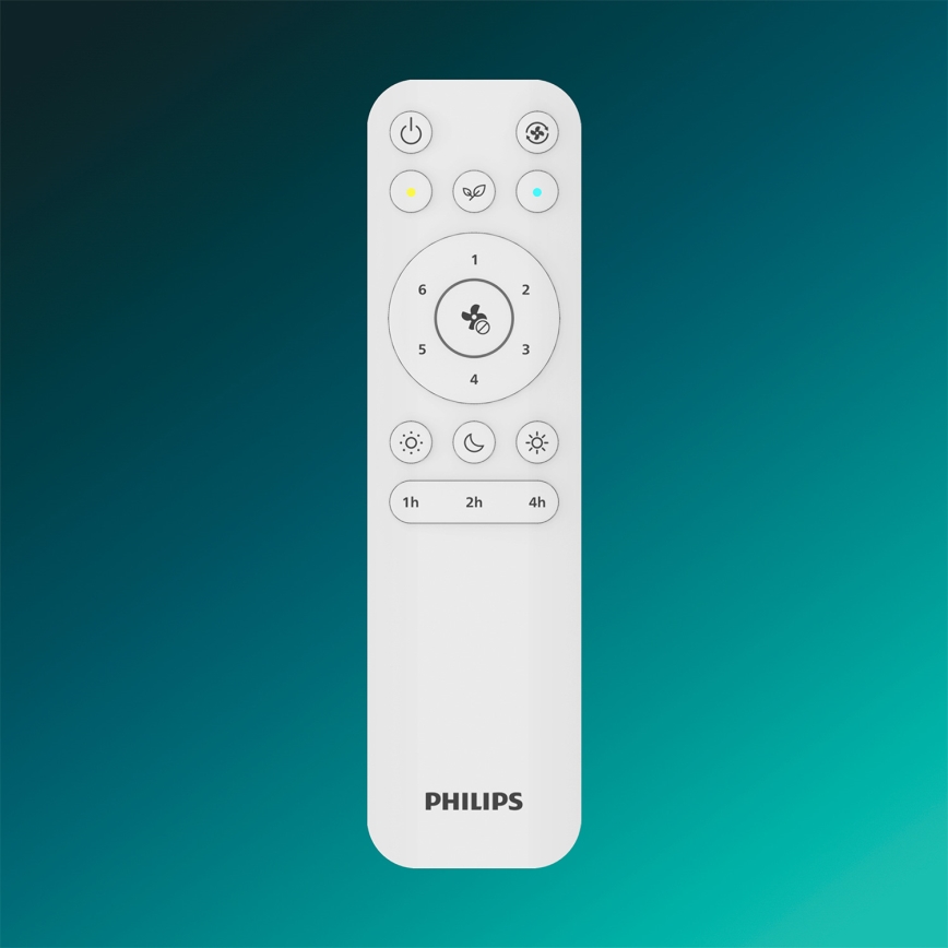 Philips - Dimmbarer LED-Deckenventilator OLAS LED/24W/230V Ø 132 cm weiß/braun + Fernbedienung