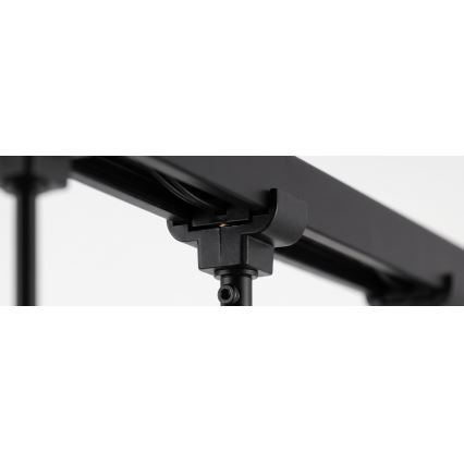 Philips - LED RGBW dimmbare Hängeleuchte mit Seilabhängung im EASYLINK HUE Schienensystem 3xGU10/4,7W/230V 2200-6500K 1m schwarz + Hue Bridge