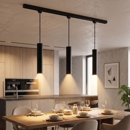 Philips - Dimmbare LED-Pendelleuchte an Kabel für das EASYLINK-Schienensystem 3xGU10/6,2W/230V 2200-2700K 1m schwarz