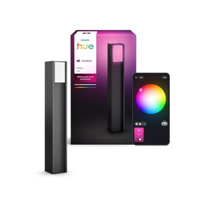 Philips - LED-dimmbare Außenleuchte Hue TURACO 1xE27/8,1W/230V 80 cm IP44