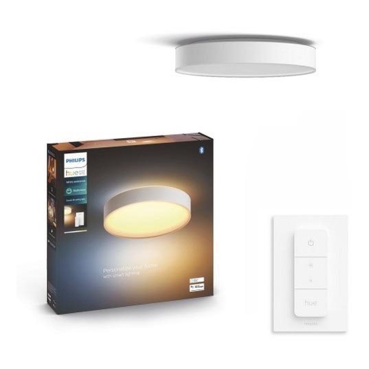 Philips - LED dimmbare Badezimmerleuchte Hue DEVERE LED/19,2W/230V IP44 d. 381 mm 2200-6500K + Fernbedienung