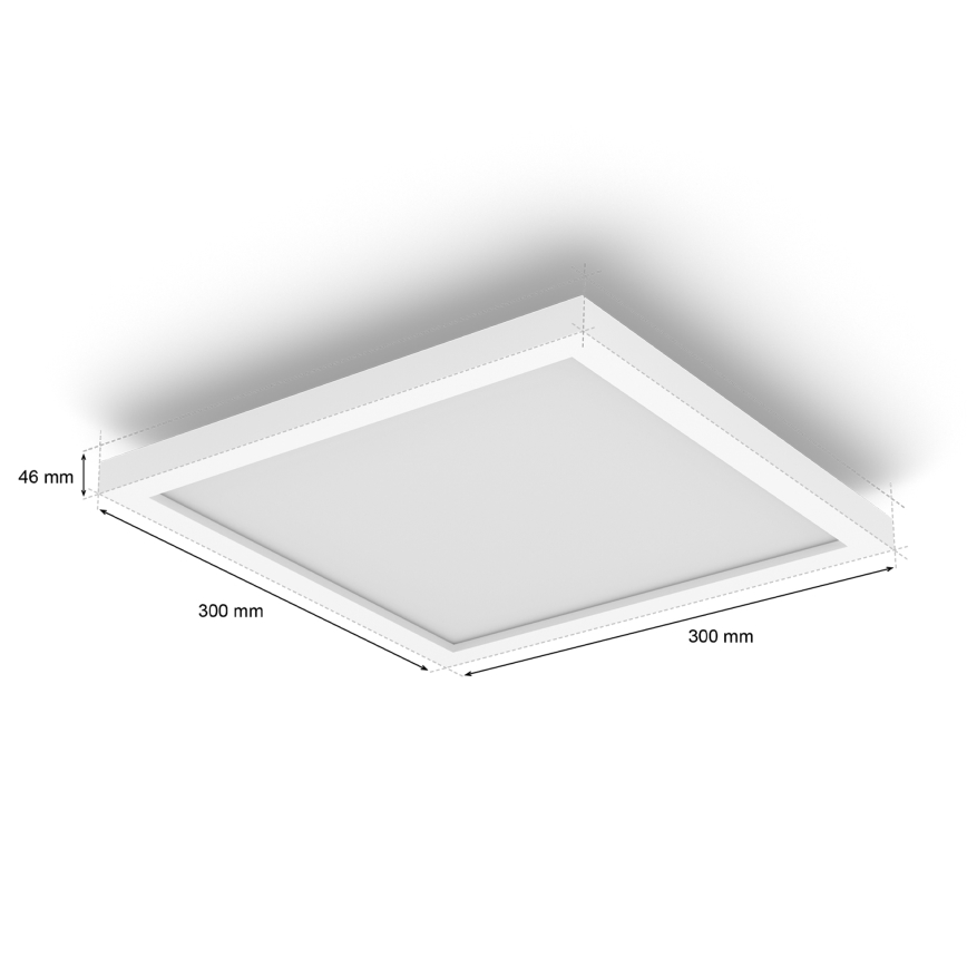 Philips - dimmbare LED-Deckenleuchte Hue AURELLE LED/19W/230V 2200-6500K 30x30 cm weiß