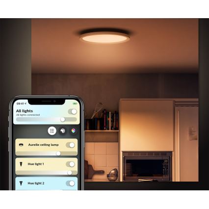 Philips - LED Dimmbare Deckenleuchte Hue AURELLE LED/24,5W/230V + Fernbedienung