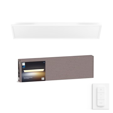 Philips - LED-dimmbare Deckenleuchte Hue AURELLE LED/39W/230V 2200-6500K 120x30 cm weiß + Dimmschalter