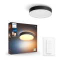 Philips - LED dimmbare Deckenleuchte Hue LED/19,2W/230V 2200-6500K Ø 381 mm schwarz + Fernbedienung