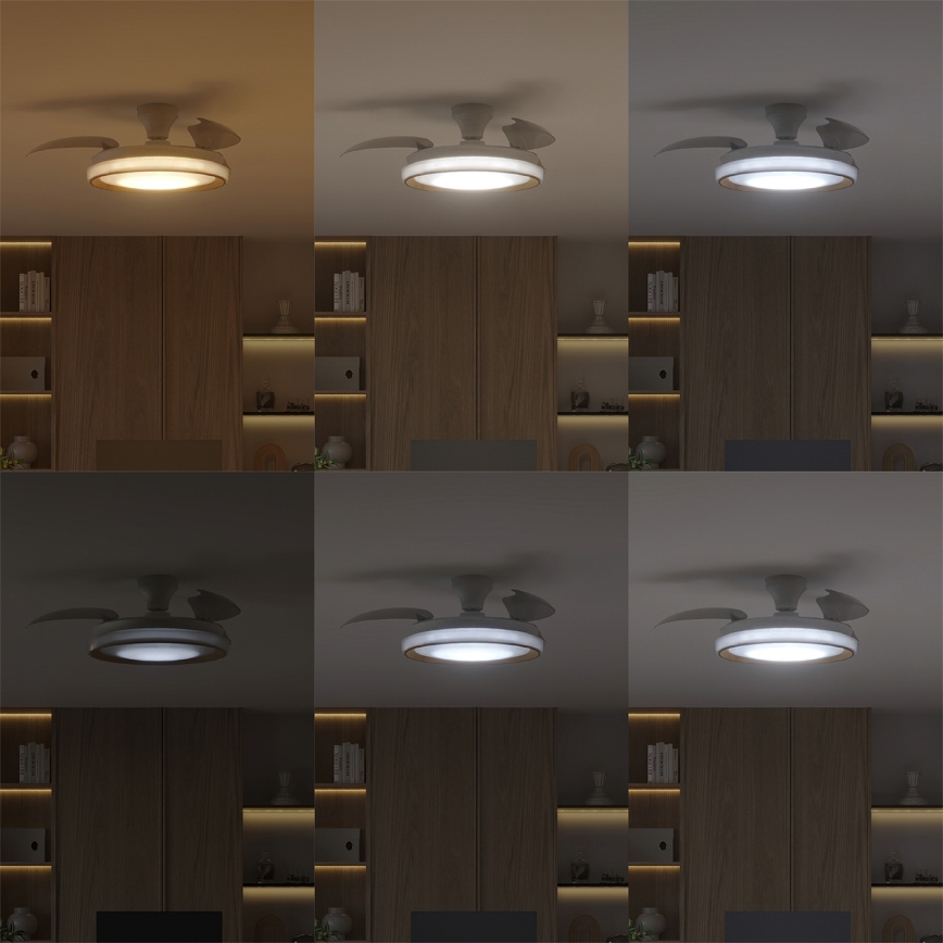 Philips - Dimmbare LED-Deckenleuchte mit Ventilator BLISS LED/35W/230V gold + Fernbedienung