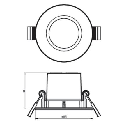 Philips - LED dimmbare Einbauleuchte LED/5,5W/230V