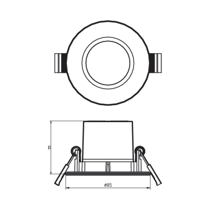 Philips - LED dimmbare Einbauleuchte LED/5,5W/230V