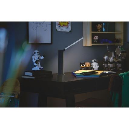 Philips - LED dimmbare Touch-Tischlampe AMBER LED/5W/5V schwarz