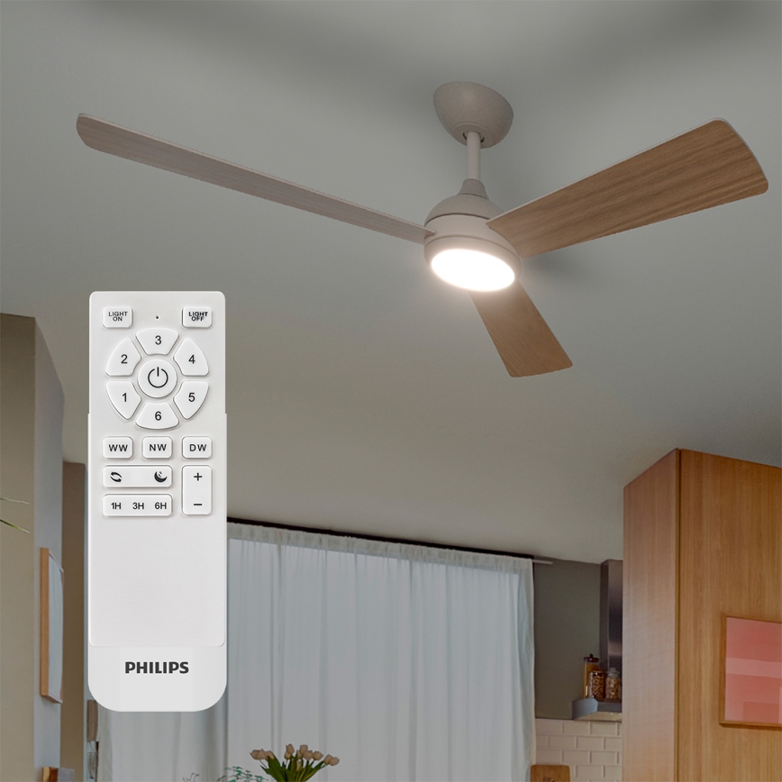 Philips - Dimmbarer LED-Deckenventilator CIVX LED/24W/230V + Fernbedienung