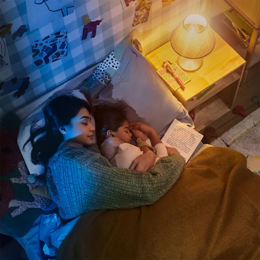 Philips - LED-dimmbarer Deckenventilator OLAS LED/24W/230V Ø 132 cm schwarz/braun + Fernbedienung