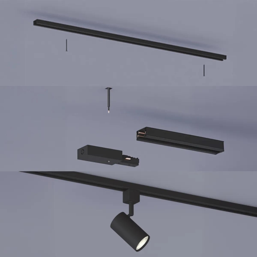 Philips - LED-dimmbarer Spot im Schienensystem EASYLINK 3xGU10/6,2W/230V 2200-2700K 1m schwarz
