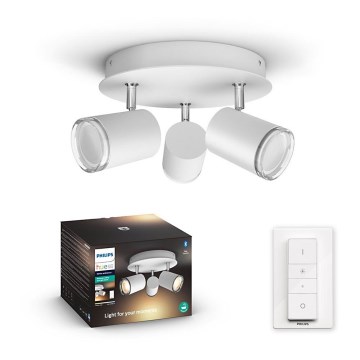 Philips - LED dimmbares Badezimmerleuchte Hue ADORE 3xGU10/5W/230V IP44 + Fernbedienung