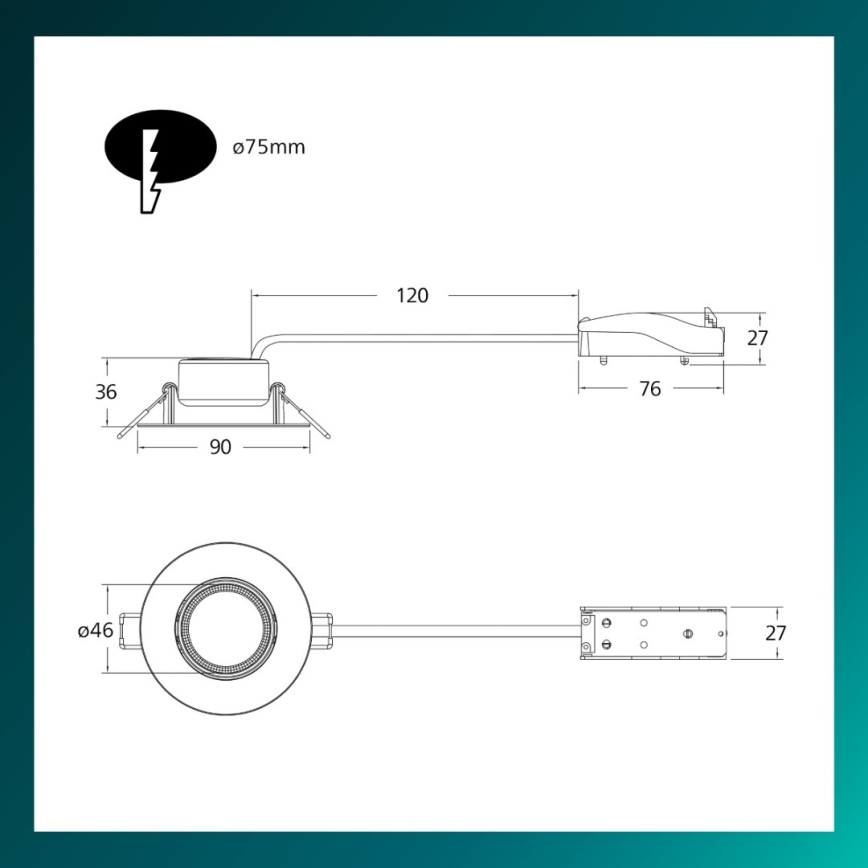 Philips - LED dimmbares Einbauleuchte CILANTRO LED/5W/230V 4000K weiß
